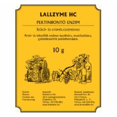 Pektinbontó enzim Lallzyme hc, szőlő és gyümölcscefrék feldolgozásához 10 g  10 db/gyűjtő