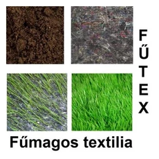 Fűtex fűmagos pamut textília, 2.1x50m