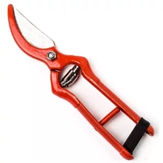 Festett metszőolló, edzett, piros 18cm