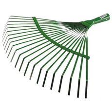 Szinterezett gömbölyű fogas lombseprű nyél nélkül 43cm