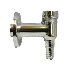 Mosógép szifon- falon kívüli, króm