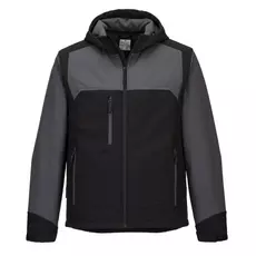 Portwest KX362 kapucnis Softshell kabát, fekete-szürke, S