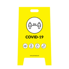 Portwest CV92 Covid biztonsági előírásokra figyelmeztető tábla