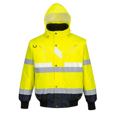 Portwest G465 Glowtex 3in1-ben láthatósági kabát, sárga, 2XL