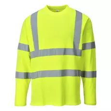 Portwest S278 Hi-Vis láthatósági hosszú ujjú póló, sárga, M