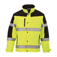 Portwest S429 kéttónusú láthatósági Softshell kabát, sárga, M
