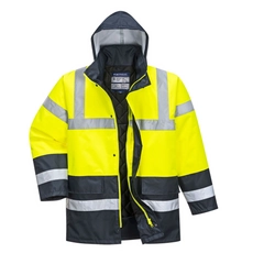 Portwest S466 Kontraszt Traffic kabát, citromsárga, S