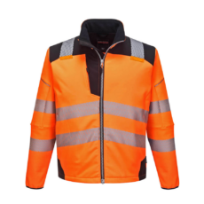 Portwest T402 Vision Hi-Vis softshell kabát, narancs-fekete, S