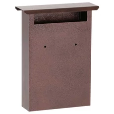Nosztalgia postaláda, zár nélkül, 32x21x7cm, barna