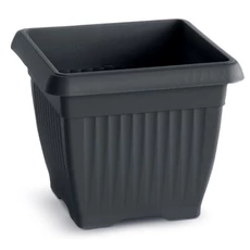 Prosperplast Terra virágcserép, műanyag, kültéri, 45x45x35cm, fekete