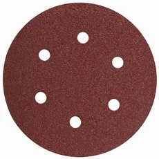 Raider csiszolókorong, tépőzáras, 6 lyukú, 150mm, K60, 10db