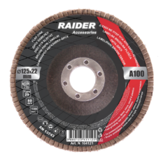 Raider lamellás csiszolókorong, 125x22mm, A100
