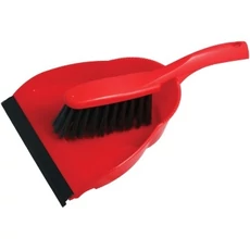 Festa háztartási lapát és seprű, piros