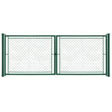 Pilecky Ideal kétszárnyú kapu, Zn+PVC, 3.6x1.75m