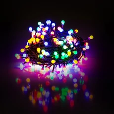 Retlux RXL 221 beltéri-kültéri cherry fényfüzér, színes, zöld kábel, 100LED, 10m