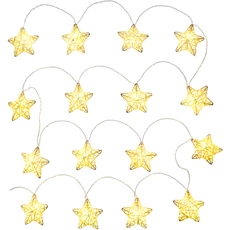 Retlux RXL 249 beltéri csillag fényfüzér, meleg fehér, átlátszó kábel, 16LED, 3m