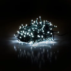 Retlux RXL 261 beltéri-kültéri fényfüzér, hideg fehér, zöld kábel, 100LED, 10m