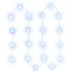 Retlux RXL 273 beltéri hópehely fényfüzér, hideg fehér, átlátszó kábel, 20LED, 2m