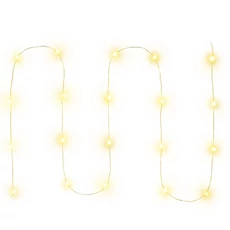 Retlux RXL 274 beltéri fényfüzér, meleg fehér, átlátszó kábel, 20LED, 2m