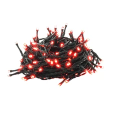 Retlux RXL 307 beltéri-kültéri fényfüzér, piros, 150LED, 15m