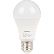 Retlux RLL 601 klasszikus izzó, A60, E27, 7W, hideg fehér