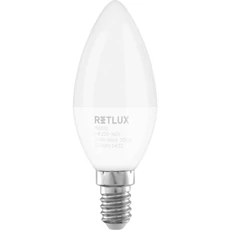 Retlux RLL 626 gyertya izzó, E14, 6W, meleg fehér
