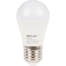 Retlux RLL 638 mini gömb LED izzó G45, E27, 6W, meleg fehér