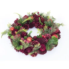 Retlux RXL 430 adventi koszorú, 33cm, piros Retlux RXL 430 adventi koszorú, 33cm, piros