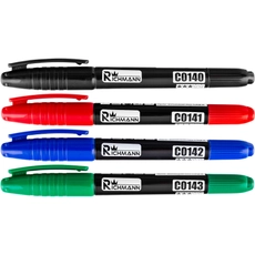 Richmann Jelölő toll, vékony hegyű 1-2mm, fekete, piros, kék, zöld, 36db