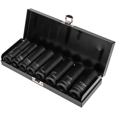 Richmann gépi dugókulcs készlet, 6 szögű, 1/2&quot;, 13-24mm, 8 részes
