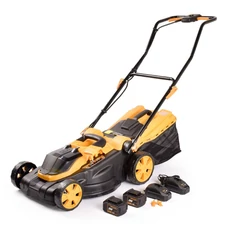 Riwall PRO RALM 3820 akkus fűnyíró, 20V, 38cm (2db 4Ah akkuval és töltővel)