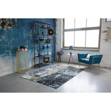 Blur modern szőnyeg, kék-sárga, 160x230cm