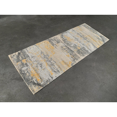 Concrete betonhatású szőnyeg, szürke-sárga, 80x200cm