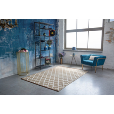Marrakesh Latte marokkói mintás szőnyeg, bézs-féher, 160x230cm