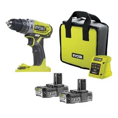 Ryobi R18PD2-220S ONE+ ütvefúró, 40Nm, 10mm, 18V (akkuval és töltővel)