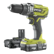 Ryobi R18PD3-242S 18 V nagyteljesítményű ütvefúró-csavarozó, 1 x 4,0 Ah + 1 x 2,0 Ah akku, töltő