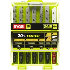 Ryobi RAK10JSBWM dekopírfűrészlap készlet fára, fémre, 6-24TPI, 10db