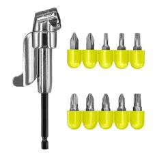 Ryobi RAKRAD11 sarokcsavarozó adapter bitkészlettel, 11db