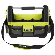 Ryobi RSSLOT1 nyitott szövet szerszámtáska vállpánttal, fém hordozóval