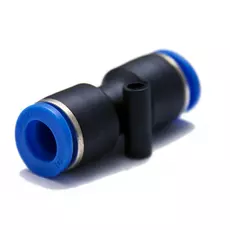 SHPI műanyag-levegőcső összekötő (dugaszolható), egyenes, 2x 6 mm