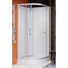Sanimix negyedköríves zuhanykabin tálcával, 90x90x200cm
