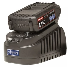 Scheppach ABP2.0-20Li KIT A akkutöltő 20V, 1.65A + akkkumulátor 2Ah