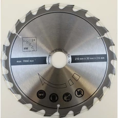 Scheppach TCT körfűrészlap a HM 80 L és HS 80 fűrészgépekhez, 24 fog, 210x30mm