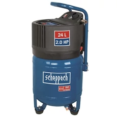 Scheppach HC 24 V vertikális kompresszor, olajmentes, 24L, 10bar, 1.5kW, 230V