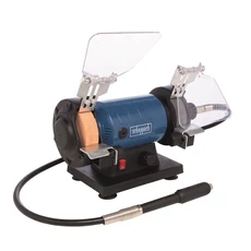 Scheppach HG 35 kettős köszörű-polírozó, flexidrive, 120W, 75mm Scheppach HG 35 kettős köszörű-polírozó, flexidrive, 120W, 75mm