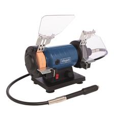 Scheppach HG 35 kettős köszörű-polírozó, flexidrive, 120W, 75mm