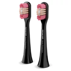 Sencor SOX 104 szónikus pót fogkefefej, fehérítős, fekete, 2db