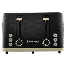 Sencor STS 7551BK kenyérpirító 4 szeletes, arany-fekete