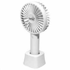 Kézi, tölthető ventilátor, fehér, 4W, 9cm