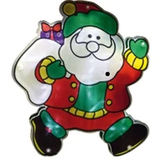 LED-es ablkadísz, mikulás, 19cm, 4,5V